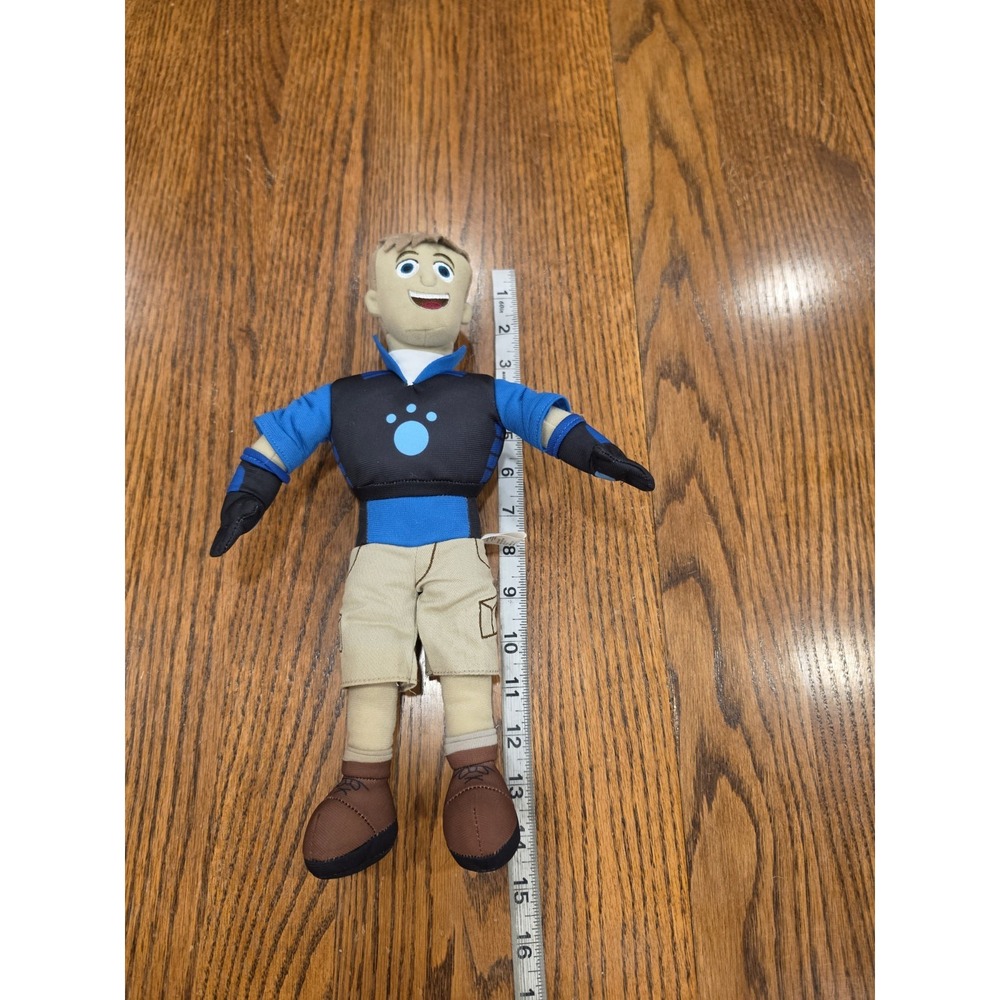 PBS Wild Kratts Martin 14" Blue Plush Stuffed Doll Toy 2014 Mighty Mojo